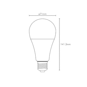 Lampadina Led E27 Goccia 16W 1805 Lumen Luce Calda 3000K