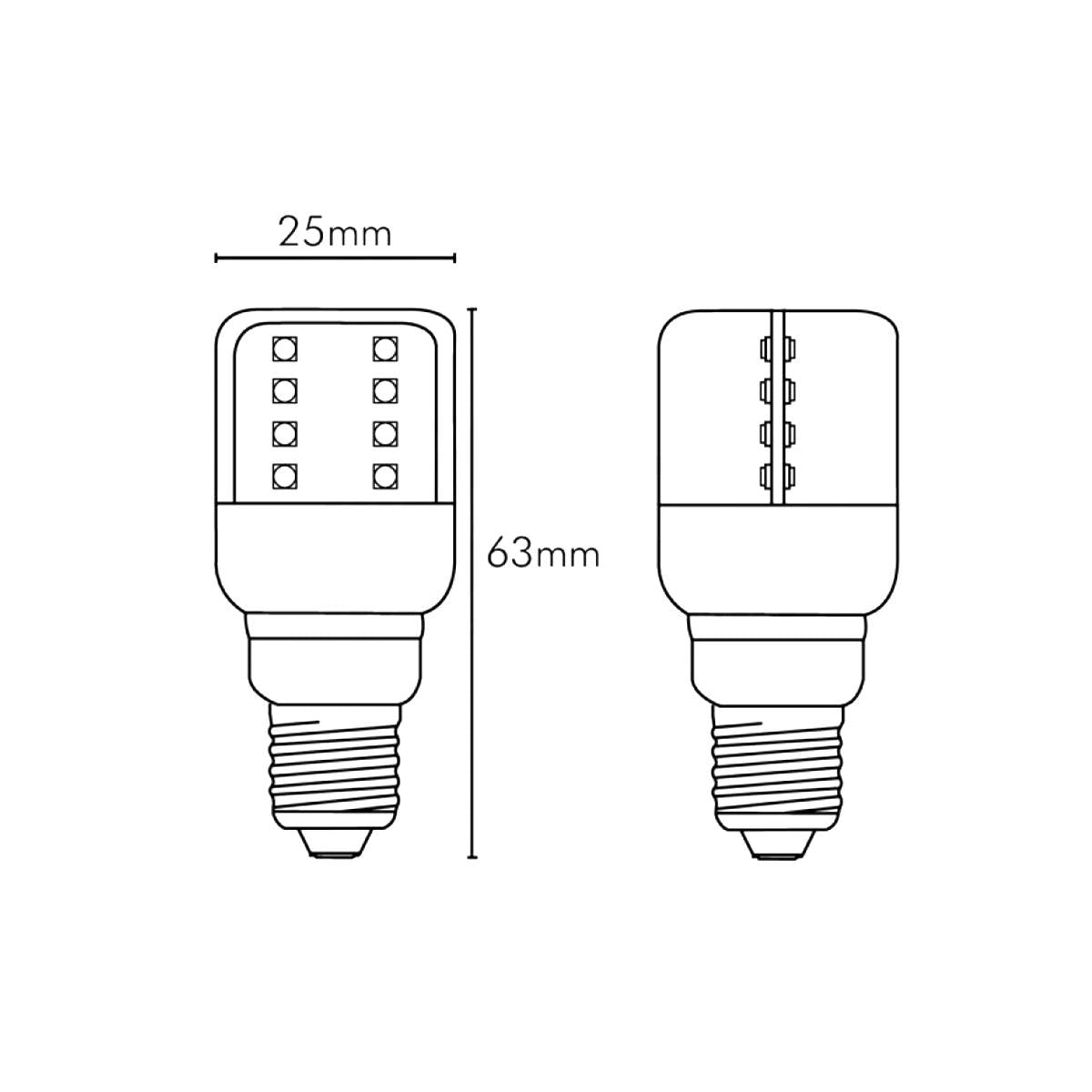 Vendita online Lampadina a Incandescenza Tubolare per Frigo 15W E14