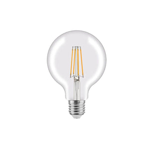 Lampadina Led Globo E27 11W Filamento Dimmerabile Trasparente 1521 lumen Luce Calda D.125mm