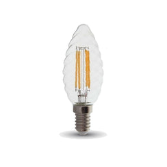 Lampadina Led Tortiglione Trasparente Retrofit E14 4,5W 470 Lumen Luce Calda 2700K