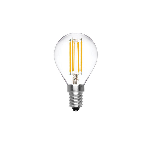 Lampadina filo LED attacco piccolo E14 3W vetro trasparente resa 30W luce  natura