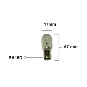 Lampadina a baionetta per macchina da cucire BA15D 15W compatibile Singer Necchi Pfaff