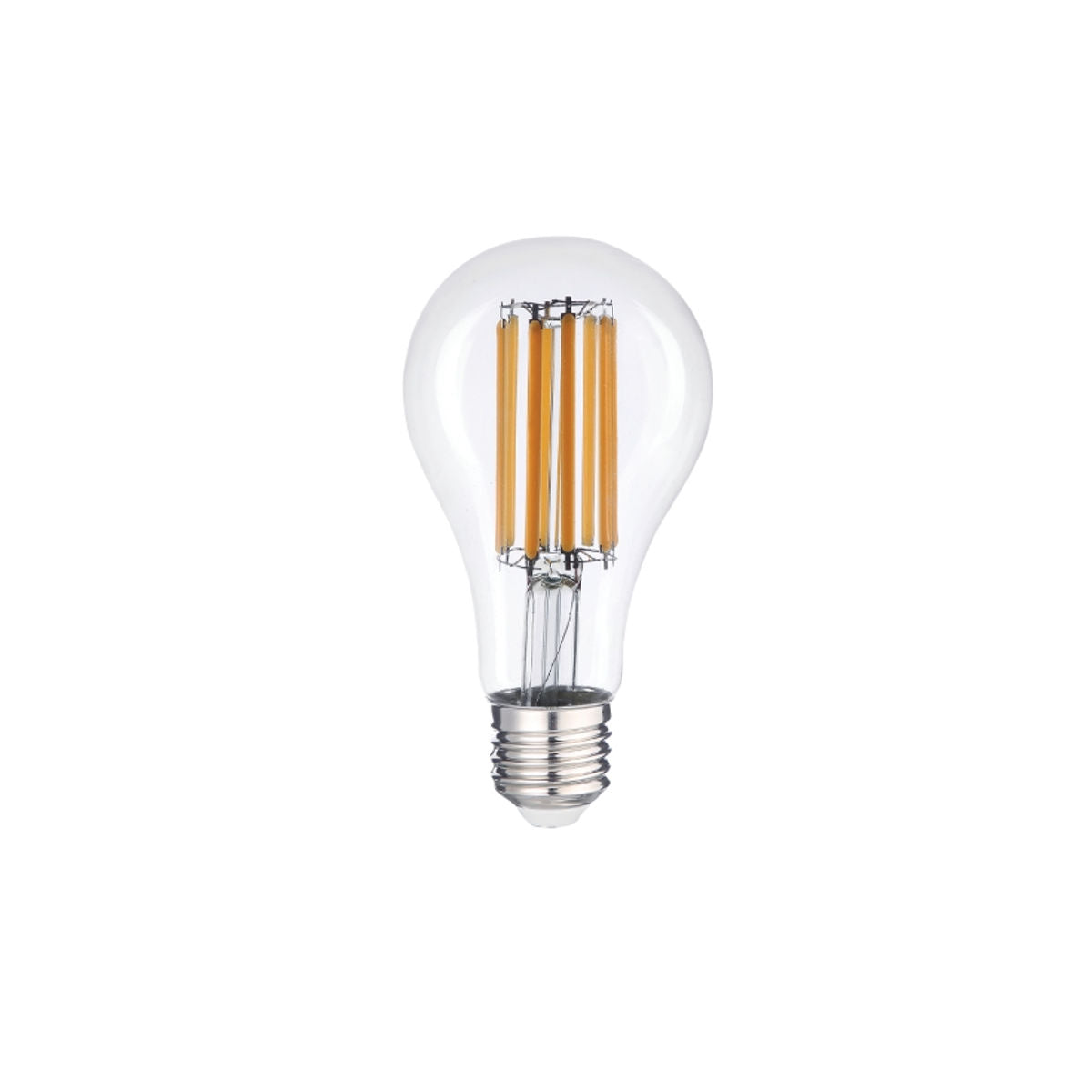 Drop bulb LED filament E27 16W transparent glass 2100 lumen 3000K ...
