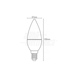 Lampadina oliva led E14 6W luce naturale 4000K