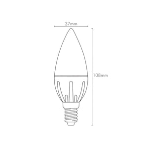 Lampadine Smart Alexa E14 Oliva Compatibili Wi-Fi 5W LED Dimmerabile CCT Bianco dinamico