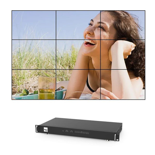 Matrice HDMI 4K per VideoWall 2 Ingressi 9 Uscite Loop Out EDID Rack