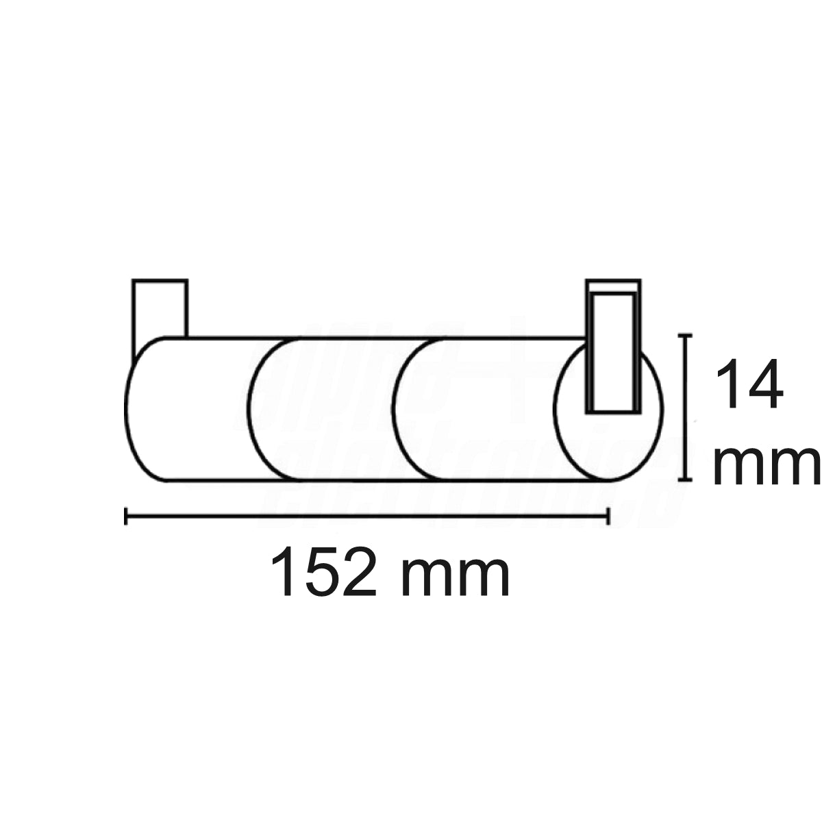 Batteria di ricambio per lampade d'emergenza Beghelli 3,6V 1800mA, tubolare, nicd 3aa