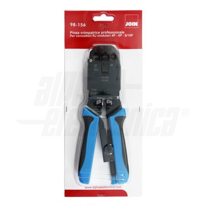 Pinza crimpatrice professionale in acciaio per plug decentrati e lan ethernet RJ45 RJ11 4-6-8-10 poli