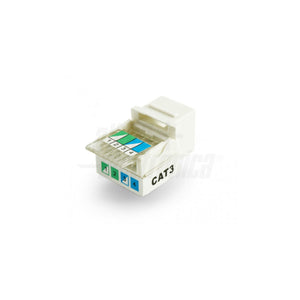 Presa RJ11 frutto keystone telefonico cat.3 bianco