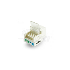 Presa RJ11 frutto keystone telefonico cat.3 bianco