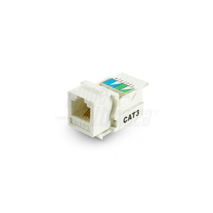 Presa RJ11 frutto keystone telefonico cat.3 bianco