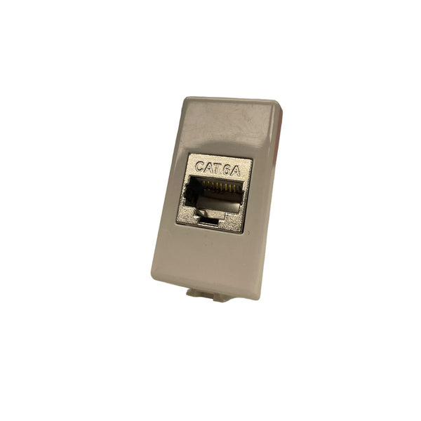 Connecteur RJ45 UTP cat.5E Compatible Vimar Idea Prise modulaire 8 pôles pour câbles Ethernet Connexion à sertir sans outils, Couleur noire