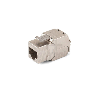 Presa RJ45 frutto keystone metallo cat.6a ftp schermata connessione senza utensile tool-less - Oniroview