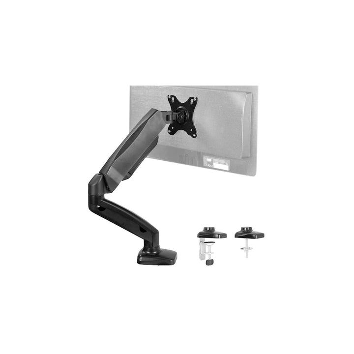 PureMounts PM OFFICE ST 01, Supporto per monitor per uno schermo, 1x supporto per monitor da VESA 75x75 a VESA 100x100, regolabile in altezza in modo continuo, inclinabile, orientabile, rotante, nero PureMounts PM OFFICE ST 01, Supporto per monitor per uno schermo, 1x supporto per monitor da VESA 75x75 a VESA 100x100, regolabile in altezza in modo continuo, inclinabile, orientabile, rotante, nero