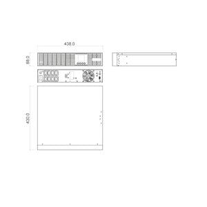 UPS Line Interactive 3000VA - 2100W - per Rack 19 Pollici e Tower