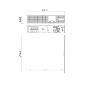 UPS Online 1000VA - 900W - Gruppo Continuità Rack-Tower