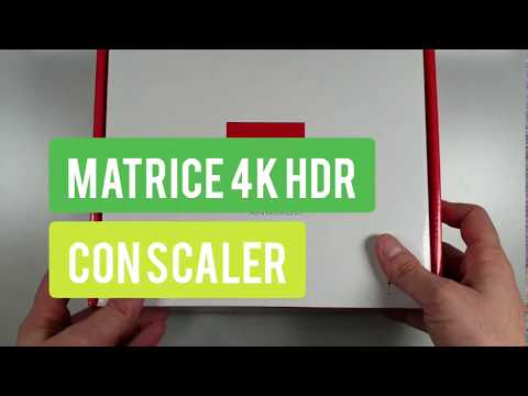 Matrice hdmi 2.0 4 ingressi 2 uscite 4K 60hz con scaler 18 Gbps HDCP 2.2 compatibile HDR EDID