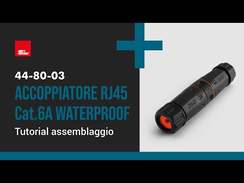 Connettore Giunzione RJ45 FTP Cat.6A IP68 Schermata Impermeabile presa/presa Waterproof