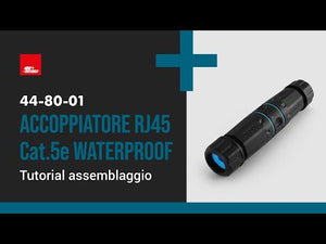 Connettore Giunzione RJ45 Cat.5E IP68 Schermata Impermeabile presa/presa WaterproofGiunzione RJ45 IP68 Cat.5E Schermata Impermeabile Waterproof