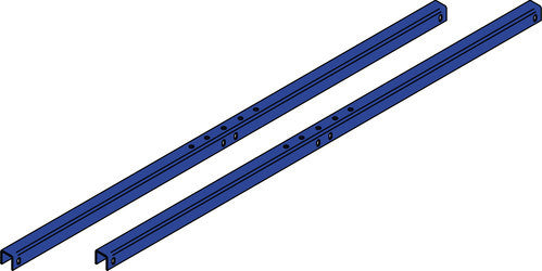 Paire de profilés galvanisés pour deux panneaux 70/105 ou pour un panneau 405W